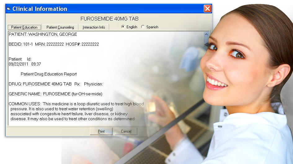 hospital pharmacy software sample screen